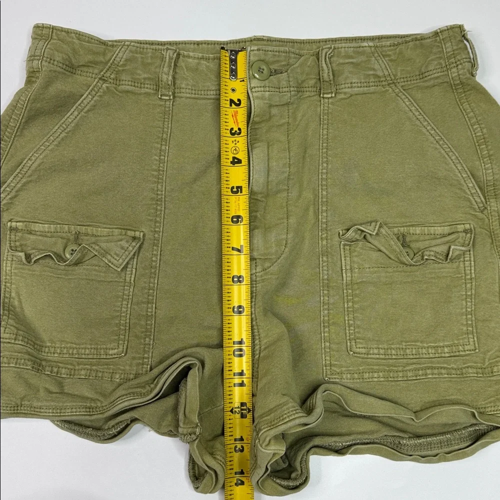 American Eagle Green Highest Rise '90s Boyfriend Shorts Size 12 - Picture 4 of 9